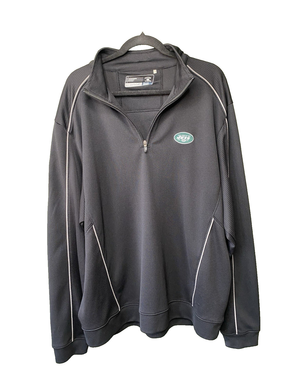 Cutter & Buck Mens XXL Pullover NFL NEW YORK JETS Hasna Polana Golf Long Sleeve